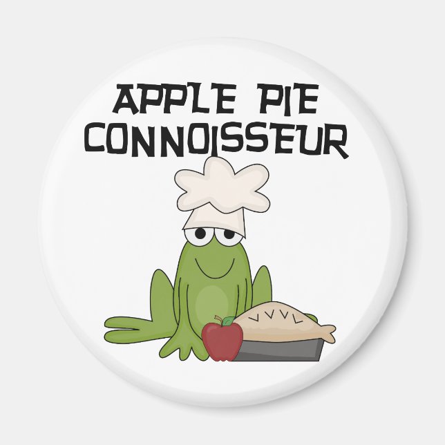 Imán Camisetas y regalos de Apple Pie Connoisseur (Frente)