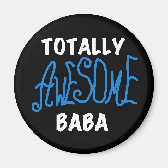 Imán Camisetas y regalos de Baba totalmente asombrosos (Frente)