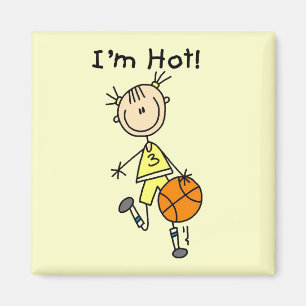 Imán Camisetas y regalos de baloncesto I'm Hot