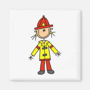 Imán Camisetas y regalos de bombero con figuras de pali