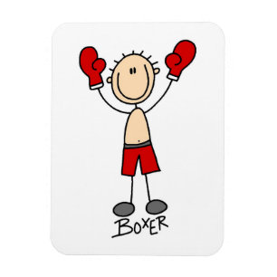 Imán Camisetas y regalos de boxeador con figuras de pal