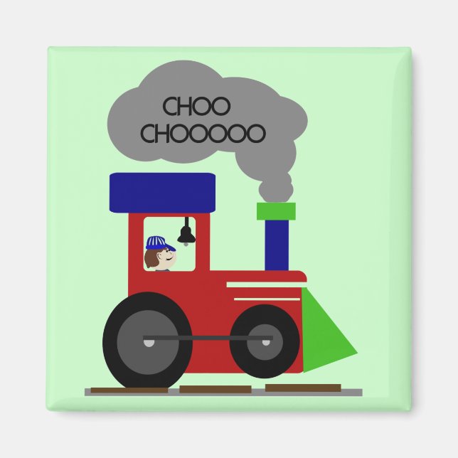 Imán Camisetas y regalos de Choo Choo (Frente)