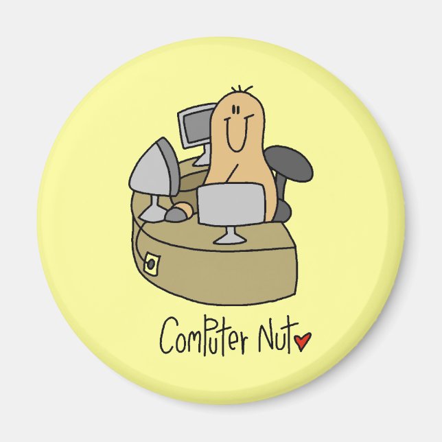 Imán Camisetas y regalos de Computer Nut (Frente)