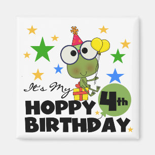 Imán Camisetas y regalos de cumpleaños de Hoppy Frog