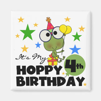 Imán Camisetas y regalos de cumpleaños de Hoppy Frog