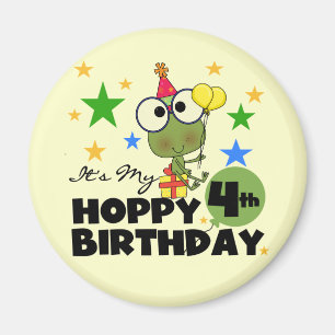 Imán Camisetas y regalos de cumpleaños de Hoppy Frog