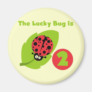 Imán Camisetas y regalos de cumpleaños de Lucky Bug