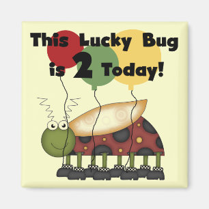 Imán Camisetas y regalos de cumpleaños de Lucky Bug