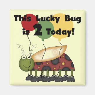 Imán Camisetas y regalos de cumpleaños de Lucky Bug