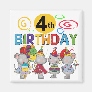 Imán Camisetas y regalos de cumpleaños para ratones