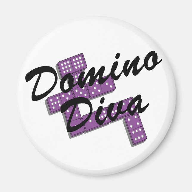Imán Camisetas y regalos de Domino. (Frente)