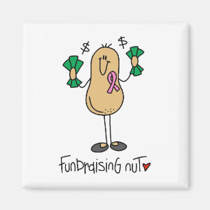 Imán Camisetas y regalos de Fundraising Nut