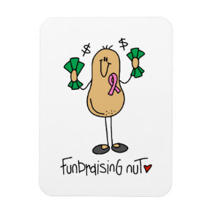 Imán Camisetas y regalos de Fundraising Nut