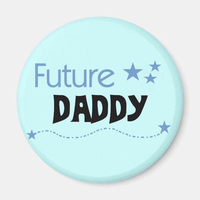 Imán Camisetas y regalos de Future Daddy (Frente)