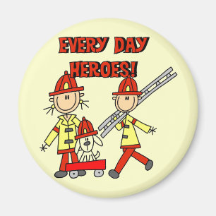 Imán Camisetas y regalos de héroes bomberos