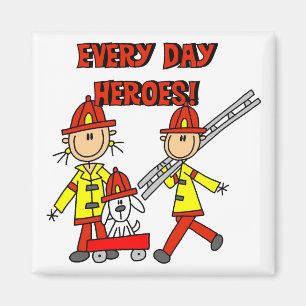 Imán Camisetas y regalos de héroes bomberos