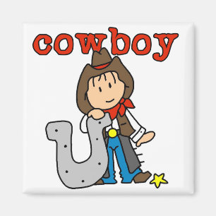 Imán Camisetas y regalos de herradura del vaquero