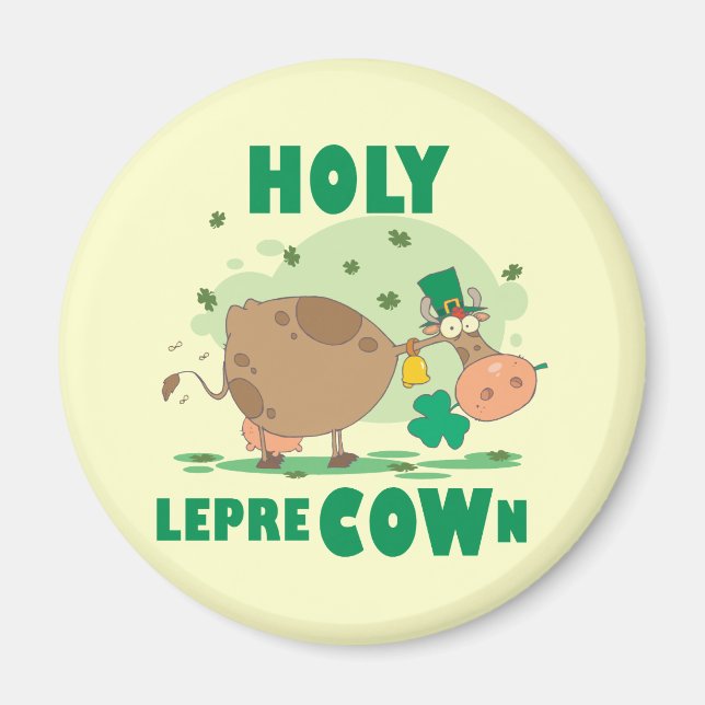 Imán Camisetas y regalos de HOLY LepreCOW (Frente)