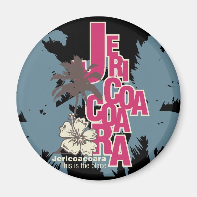 Imán Camisetas y regalos de Jericoacoara (Frente)