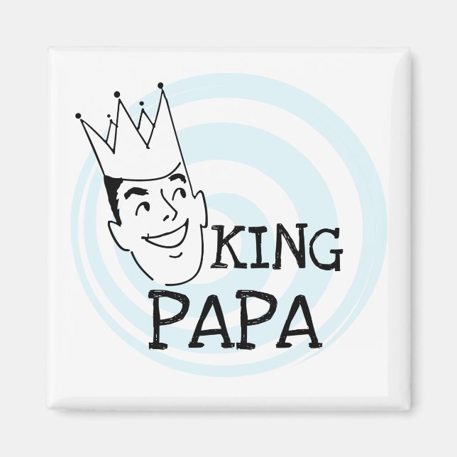 Imán Camisetas y regalos de King Papa (Frente)