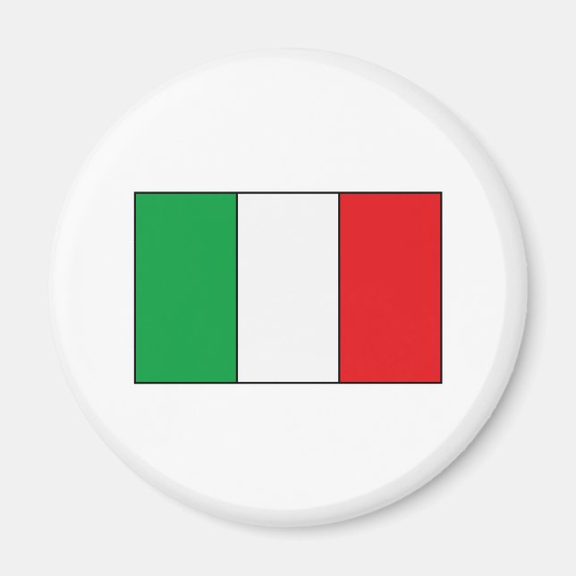 Imán Camisetas y regalos de la bandera italiana (Frente)