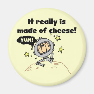 Imán Camisetas y regalos de la luna de queso