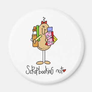 Imán Camisetas y regalos de la nuez de Scrapbooking