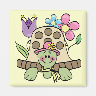 Imán Camisetas y regalos de la tortuga de la primavera