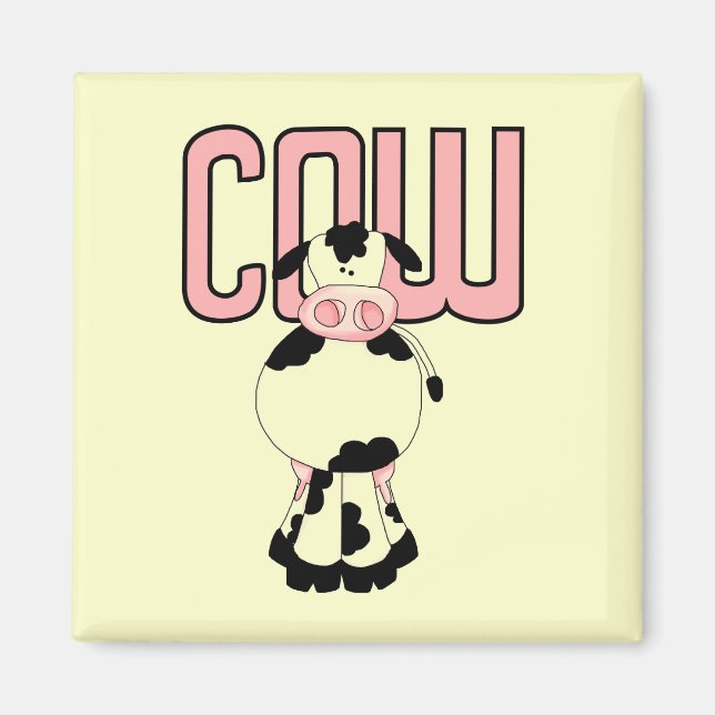 Imán Camisetas y regalos de la vaca (Frente)