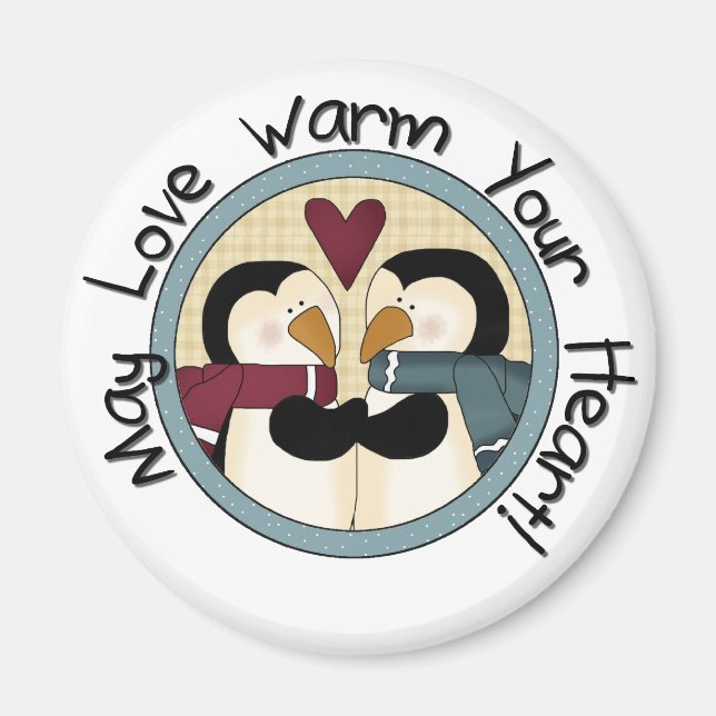 Imán Camisetas y regalos de las fiestas de pingüino amo (Frente)