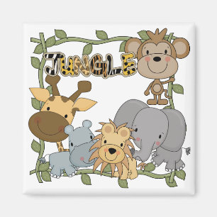 Imán Camisetas y regalos de los animales de la selva de