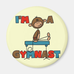 Imán Camisetas y regalos de mono soy gimnasta