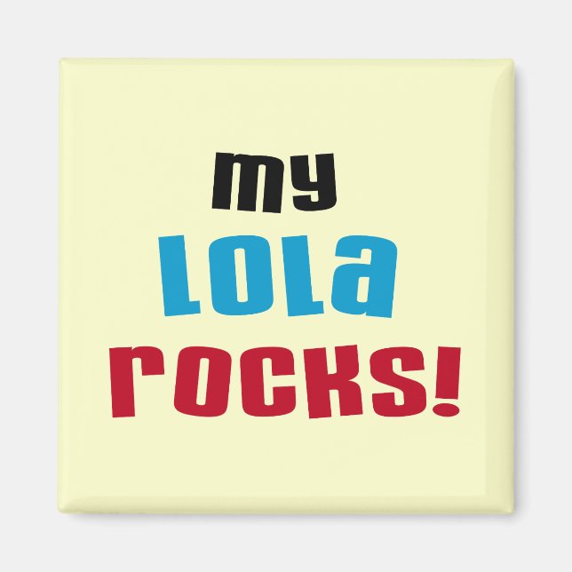 Imán Camisetas y regalos de My Lola Rocks (Frente)