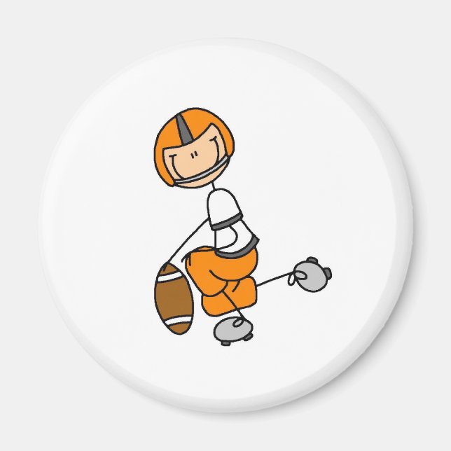 Imán Camisetas y regalos de naranja Stick (Frente)