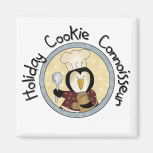 Imán Camisetas y regalos de Penguin Cookie Connoisseur