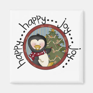 Imán Camisetas y regalos de Penguin Holiday