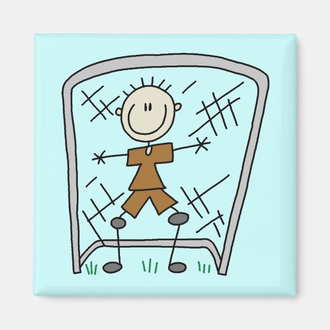 Imán Camisetas y regalos de portero de fútbol (Frente)