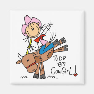 Imán Camisetas y regalos de Ride Em Cowgirl