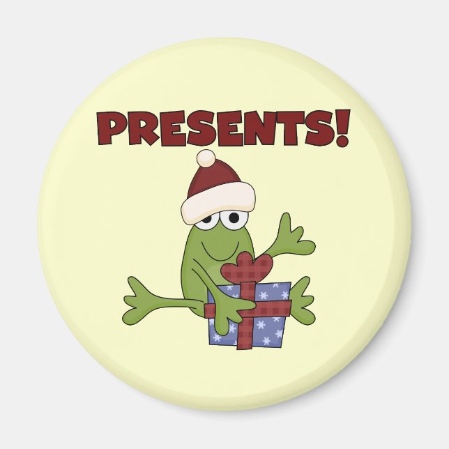 Imán Camisetas y regalos de Santa Frog (Frente)