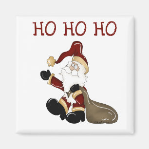 Imán Camisetas y regalos de Santa HO HO HO