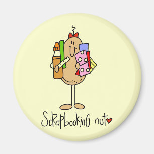 Imán Camisetas y regalos de Scrapbooking Nut