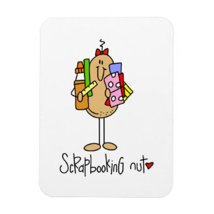 Imán Camisetas y regalos de Scrapbooking Nut