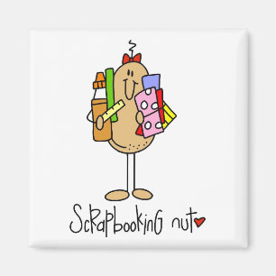 Imán Camisetas y regalos de Scrapbooking Nut