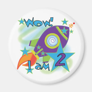 Imán Camisetas y regalos de segundo cumpleaños de un co