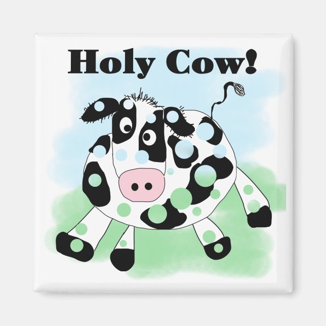 Imán Camisetas y regalos de vaca sagrada (Frente)