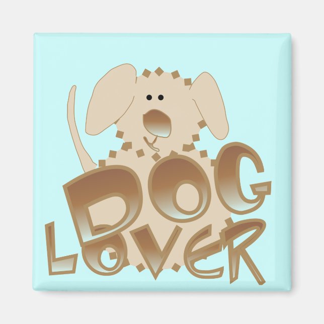 Imán Camisetas y regalos del amante del perro de Brown (Frente)