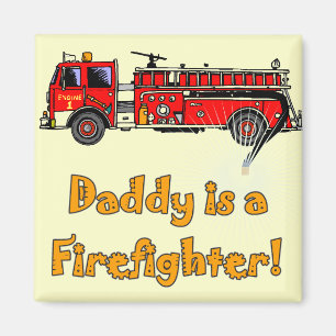 Imán Camisetas y regalos del bombero del papá del coch