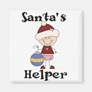 Imán Camisetas y regalos del chica Santa