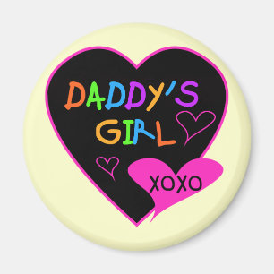 Imán Camisetas y regalos del Chica T de Heart Daddy