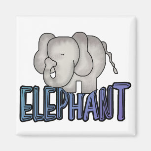 Imán Camisetas y regalos del elefante